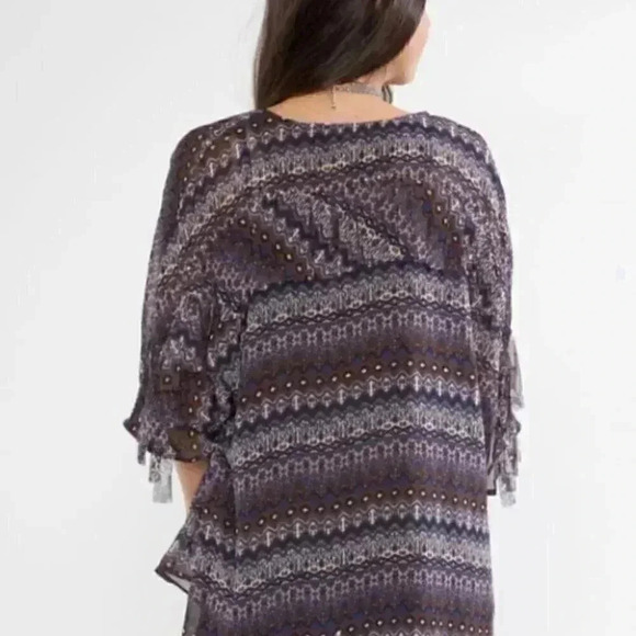 KIMONO W/FRINGE boho - Picture 4 of 4